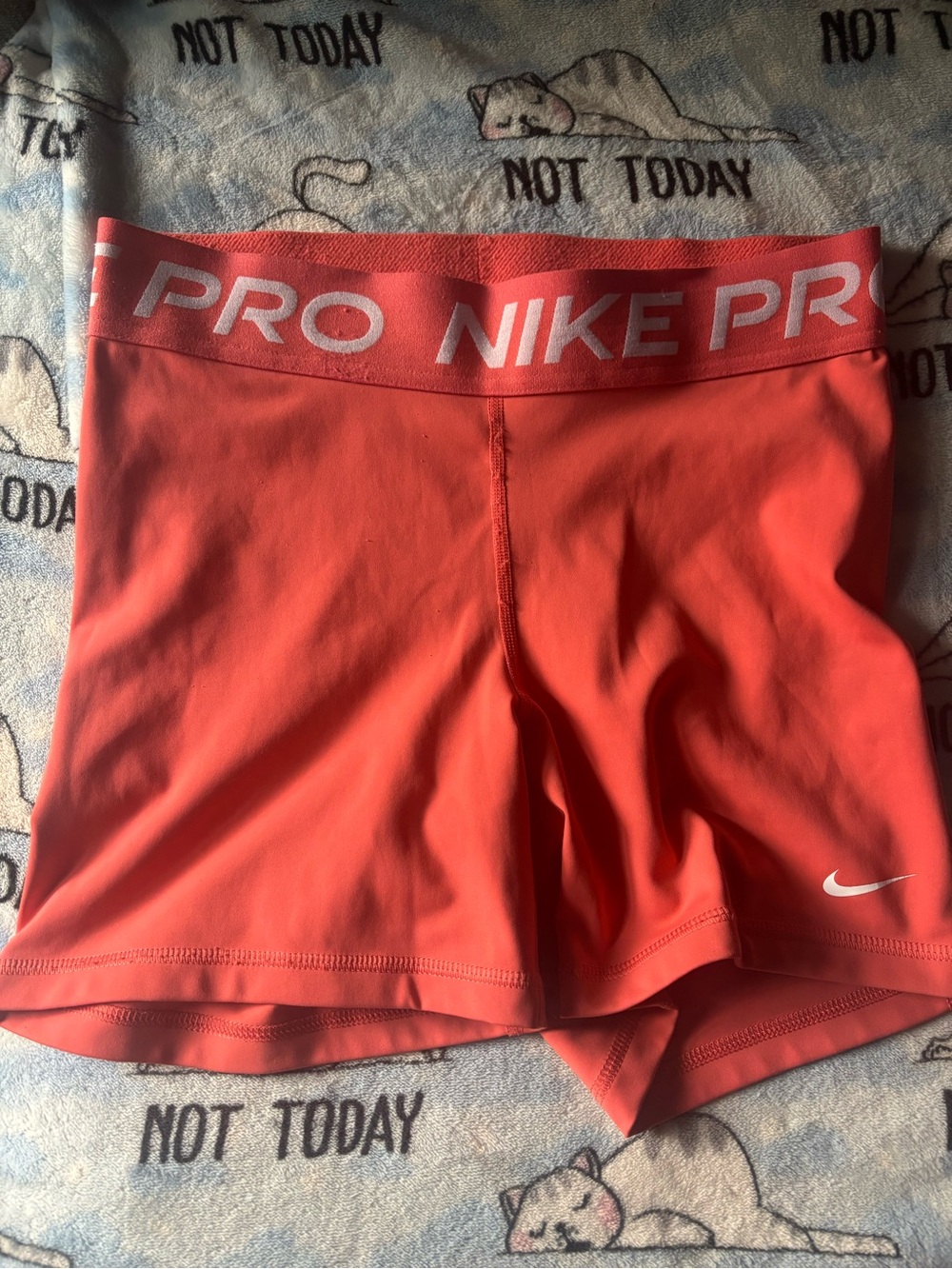 Nike Coral Pro Compression Shorts with White Logo